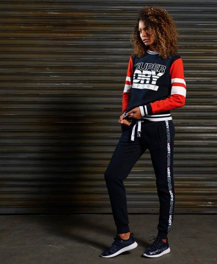 Superdry SD joggingbroek met sportieve kleurvlakken SD joggingbroek met sportieve kleurvlakken
