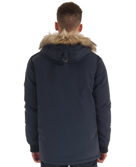 superdry faux fur trimmed everest coat