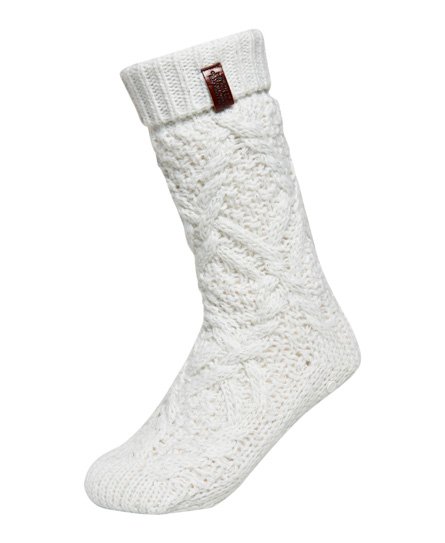 Superdry Nebraska Antirutschsocken mit Zopfmuster Nebraska Antirutschsocken mit Zopfmuster