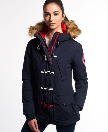 Womens - Everest Duffle Coat in Navy | Superdry