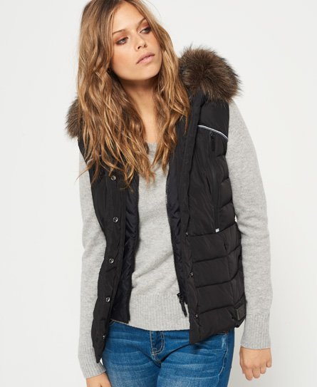Superdry Veste de motard sans manches Glacier Veste de motard sans manches Glacier