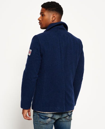 Superdry rookie pea sales coat charcoal herringbone