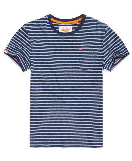 Superdry Rustic Stripe-T-skjorte med lomme Rustic Stripe-T-skjorte med lomme