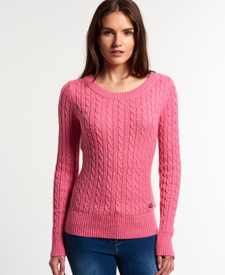 Superdry New Croyde Cable Crew Neck Jumper New Croyde Cable Crew Neck Jumper
