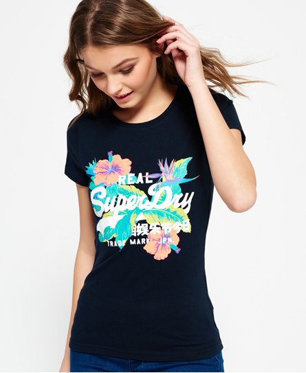 Superdry Vintage Logo Hibiscus T-shirt Vintage Logo Hibiscus T-shirt