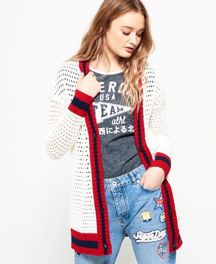 Superdry Varsity Spirit gehaakt vest Varsity Spirit gehaakt vest