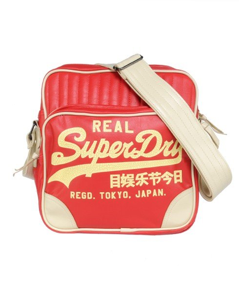 Superdry Unisex Denver Messenger Bag Red - Size: 1SIZE