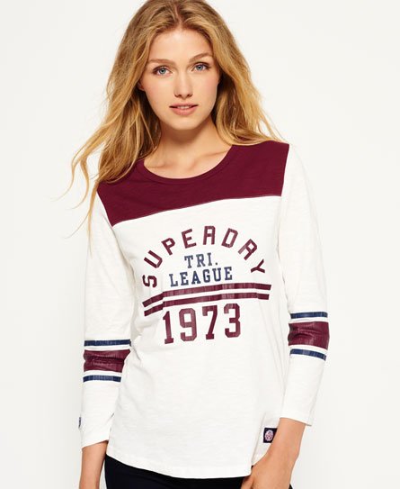 Superdry Tri League Baseball Top Tri League Baseball Top
