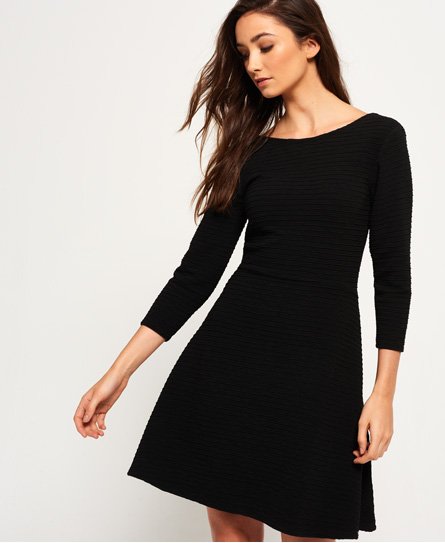 Superdry Ella Textured Skater Dress Ella Textured Skater Dress