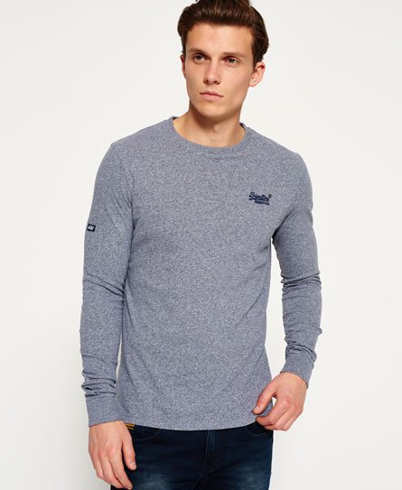 Superdry Langärmliges Orange Label T-Shirt Langärmliges Orange Label T-Shirt