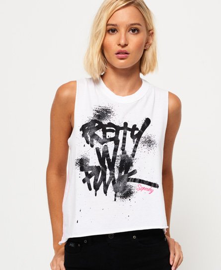 Superdry Splatter Asymmetric Tank Top Splatter Asymmetric Tank Top 73336