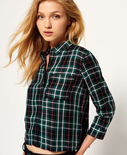 Superdry Korte geruite blouse Korte geruite blouse