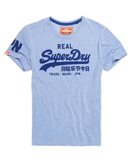 Superdry Herren Vintage Logo Authentic Fade Langarm-T-Shirt 