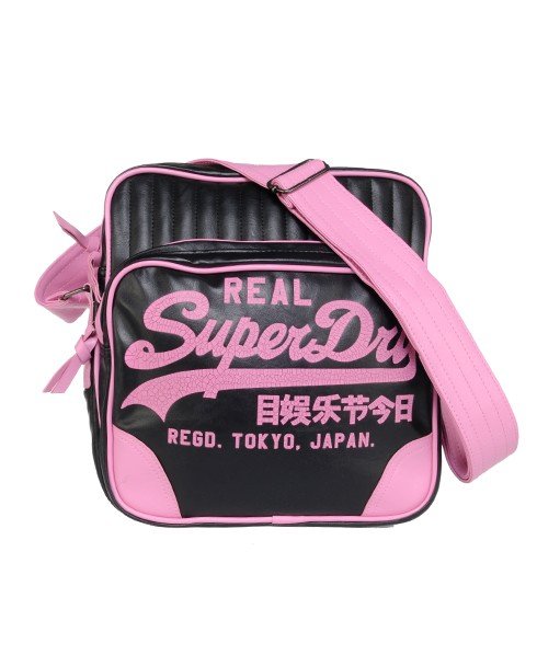 Superdry Unisex Denver Messenger Bag Black - Size: 1SIZE