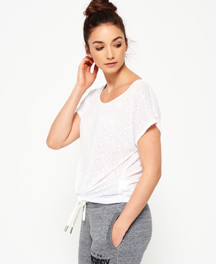 Superdry Logo Burnout knytte-T-skjorte Logo Burnout knytte-T-skjorte