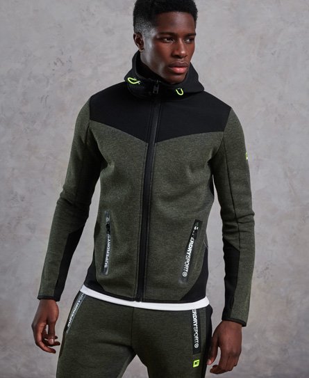 Superdry Gym Tech Blocked Zip Hoodie Gym Tech Blocked Zip Hoodie