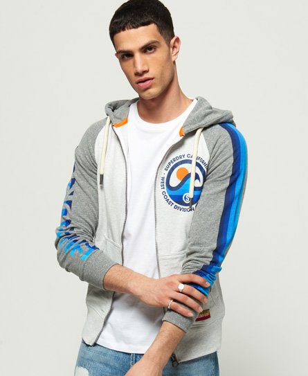 Superdry Cali Stripe Lite Raglan Zip Hoodie Cali Stripe Lite Raglan Zip Hoodie77238