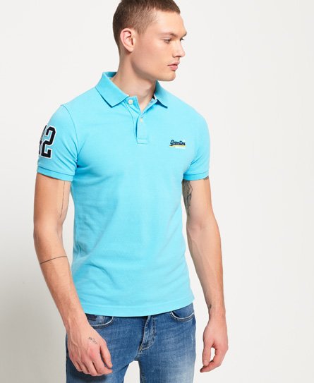 Superdry Klassisches Polohemd aus Pikee Klassisches Polohemd aus Pikee 75333