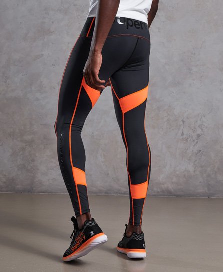 SuperDry Men's size Medium performance compression running legging in  Black, NWT