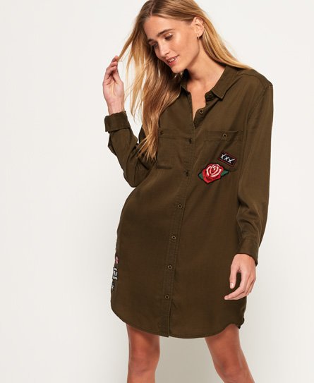 Superdry Oversized Tencel Shirt Dress Oversized Tencel Shirt Dress