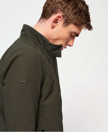 Men s Montauk Harrington Jacket in Khaki Superdry UK