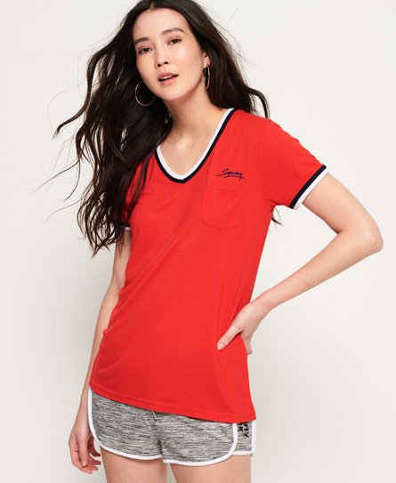 Superdry Retro V Neck T-shirt Retro V Neck T-shirt