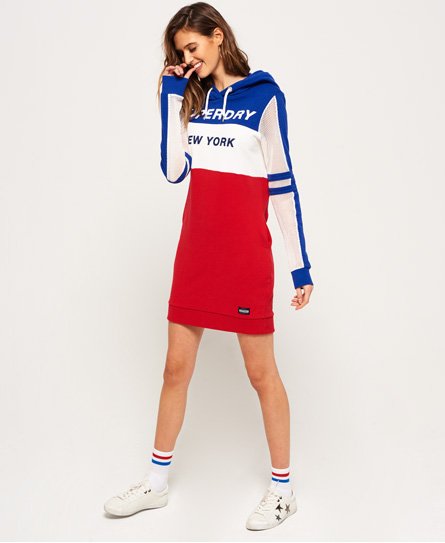 Superdry Mesh Sleeve Hood Dress Mesh Sleeve Hood Dress74414