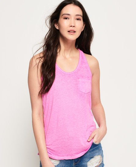 Superdry Burnout Pocket Vest Top Burnout Pocket Vest Top