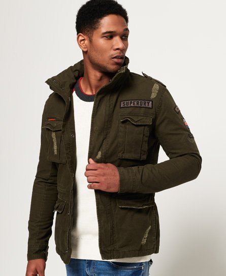 superdry military pea coat