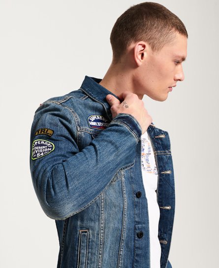 Superdry SD Rogue Patch Trucker Jacke SD Rogue Patch Trucker Jacke