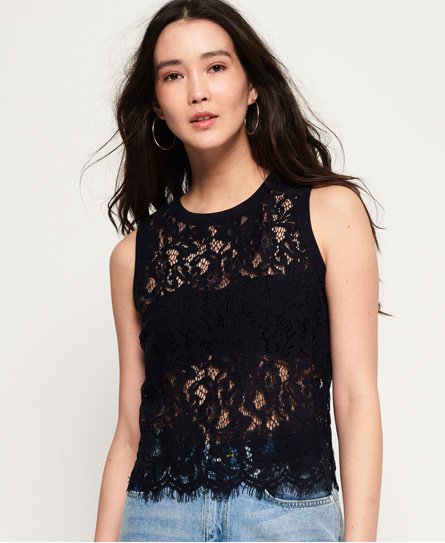Superdry Eyelash Lace Tank Top Eyelash Lace Tank Top73449