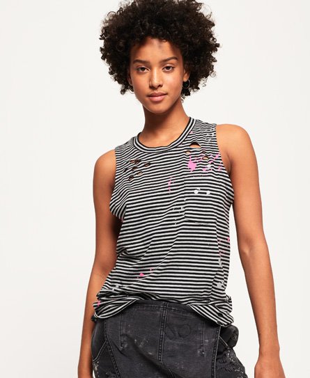 Superdry Rebel Splatter Tank Top Rebel Splatter Tank Top
