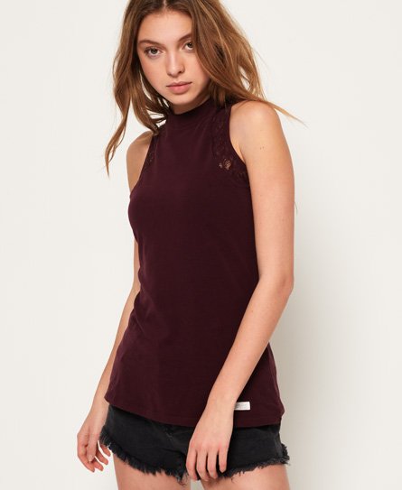 Superdry Koronkowa koszulka bez rękawów Sophia Koronkowa koszulka bez rękawów Sophia77682