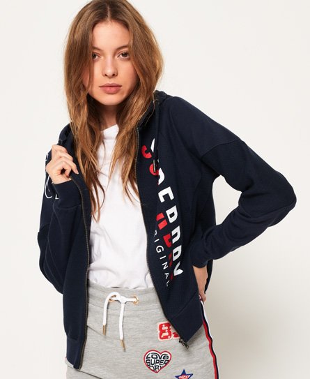 Superdry SD Dimensional Kapuzenjacke mit Einsätzen SD Dimensional Kapuzenjacke mit Einsätzen
