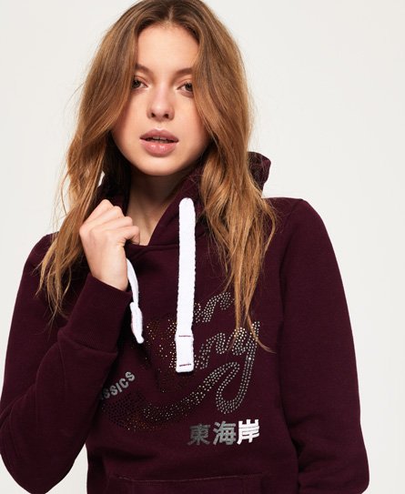Superdry Classic Rhinestone Hoodie Classic Rhinestone Hoodie