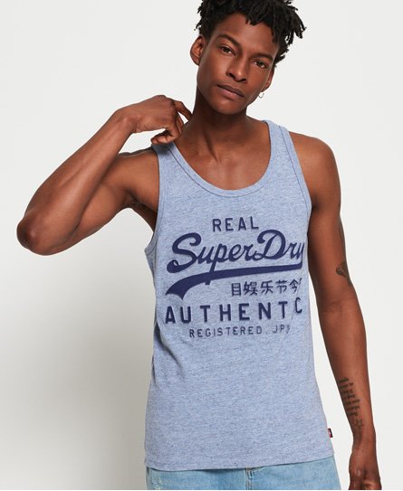 Superdry Vintage Authentic Embossed Print Vest Top Vintage Authentic Embossed Print Vest Top