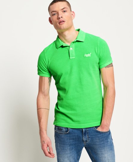 Superdry Vintage Destroyed Pique Polo Shirt Vintage Destroyed Pique Polo Shirt