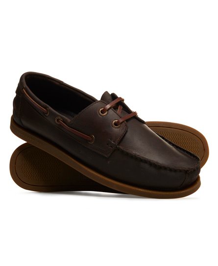Superdry Skórzane buty żeglarskie Skórzane buty żeglarskie73515