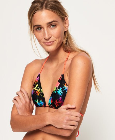Superdry Rainbow Palms Triangle Bikini Top Rainbow Palms Triangle Bikini Top
