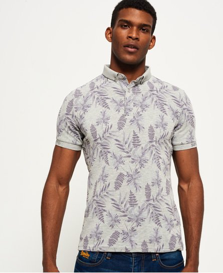 Superdry City All Over Print Jersey Polo Shirt City All Over Print Jersey Polo Shirt