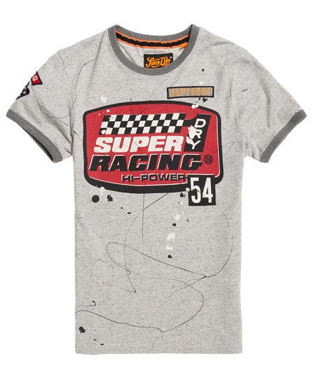 Superdry Patch Splatter Work Shop T-Shirt Patch Splatter Work Shop T-Shirt