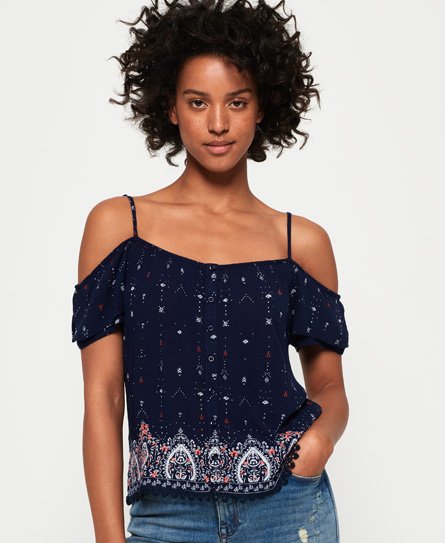 Superdry Peekaboo Embroidered Top Peekaboo Embroidered Top