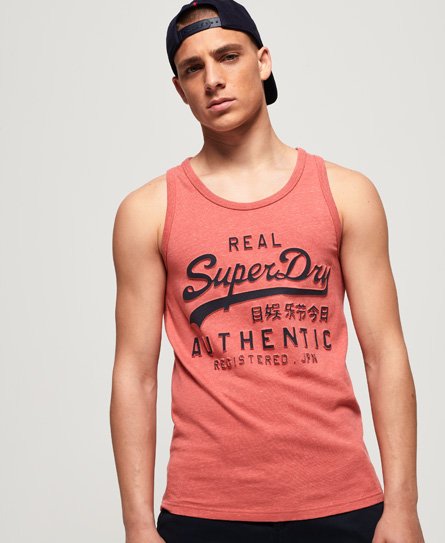 Superdry Vintage Authentic Embossed Print Vest Top Vintage Authentic Embossed Print Vest Top