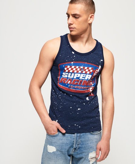 Superdry Splatter Work Shop Vest Top Splatter Work Shop Vest Top