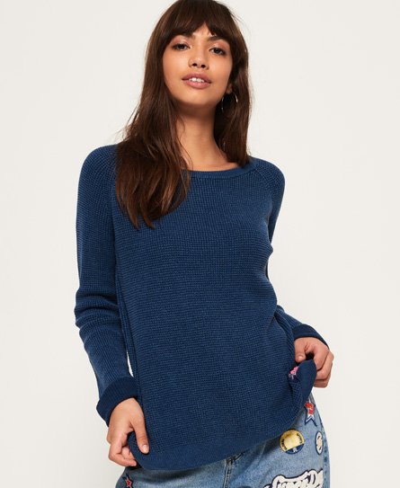 Superdry Waffle Acid Wash gebreide trui Waffle Acid Wash gebreide trui