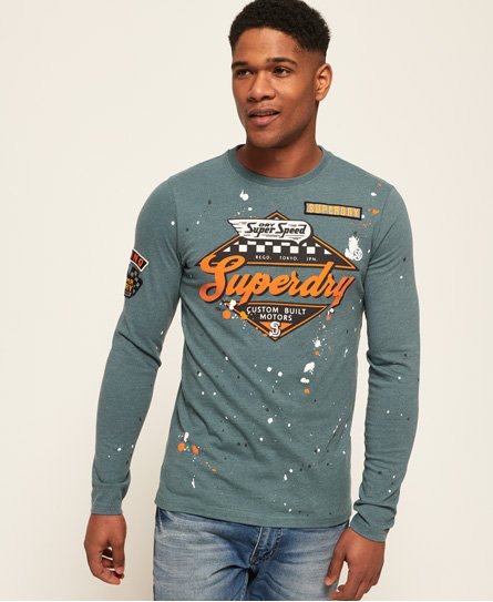 Superdry Patch Splatter Work Shop -T-paita Patch Splatter Work Shop -T-paita