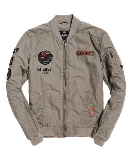 Superdry patch rookie flight on sale bomber