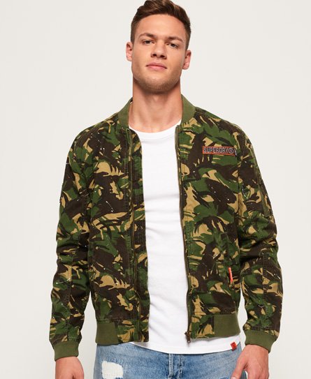 Superdry Rookie Duty Bomberjacke mit Farbspritzer-Print Rookie Duty Bomberjacke mit Farbspritzer-Print