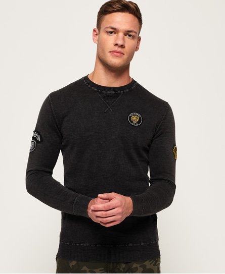 Superdry Garment Dye L.A. Badged Crew Jumper Garment Dye L.A. Badged Crew Jumper