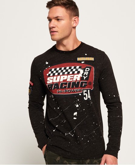 Superdry Patch Splatter Work Shop T-Shirt Patch Splatter Work Shop T-Shirt